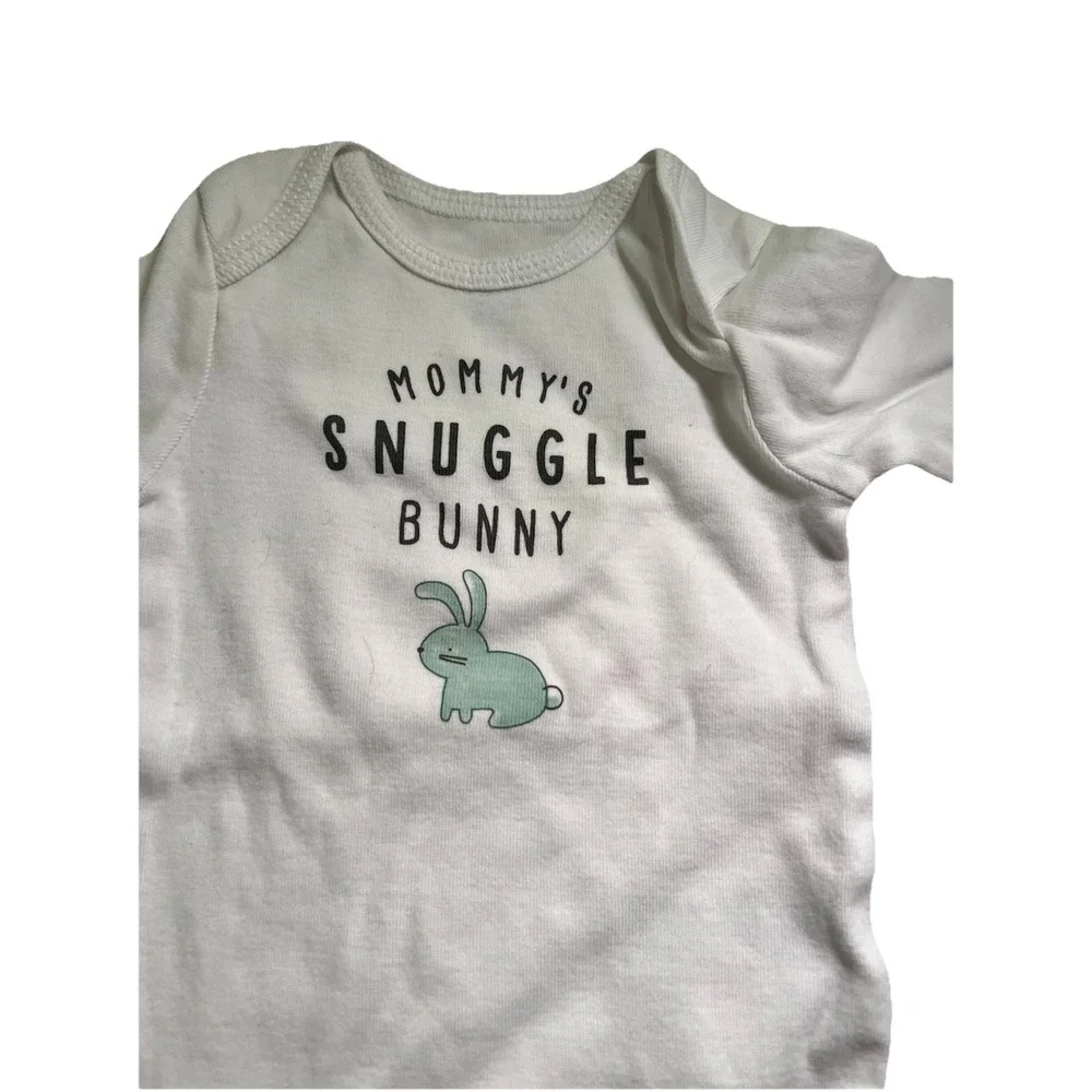 Carter's Just One You Baby Bodysuits Set 3 NB 0-3M 9M Snuggle Bunny Animal Sheep